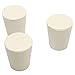 DGZZI Solid Rubber Stopper 10PCS Size #3 23x 17X 26mm/0.90x 0.66x1.02Inch White Lab Plug