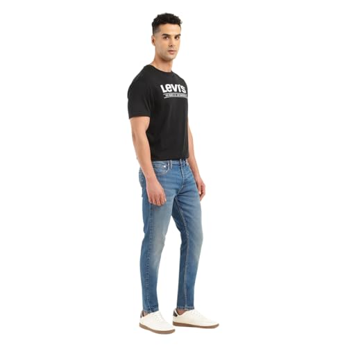 Image of Levi's Men's 512 Mid Rise Fitted Jeans Indigo
