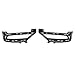 HECASA Pair Fog Light Bezels Compatible with 2015-2024 Chrysler 300 Replacement for CH1038172 CH1039172 Front Bumper Driving Fog Lamps Cover Trim Driver&Passenger Side
