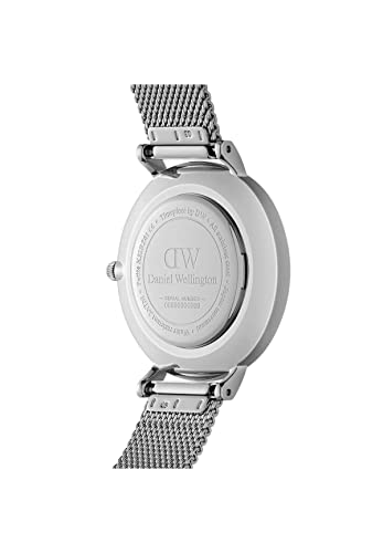 Daniel Wellington Mesh Analog White Dial Unisex Watch-Dw00100306, Silver Band - Image 5