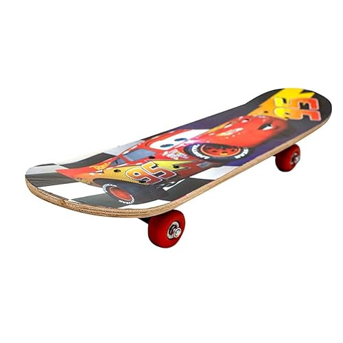 Image of Skateboard 17''X 6'' Complete Skateboard, Double Kick Concave Skate Board 9 Layer Plywood Deck Standard Skateboards for Kids Boys Girls Beginners Teens Adult (Print May Vary)