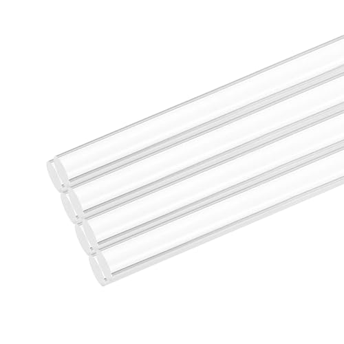 Image of MECCANIXITY 8pcs Acrylic Round Rods 5 /16 inch x 8 inch Clear Acrylic Dowel Rods Sticks Plastic Sticks Strip for DIY Crafts Lighting Gardening Decoration - 8mm x 200mm