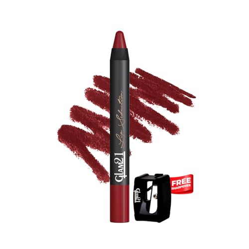 Image of Glam21 Lip Seduction Non- Transfer Crayon Lipstick up to 12 Hours Stay | Lightweight & Longlasting|Creamy Matte | Smudge Proof - 3.6gm|Spring Brick-26 (Semi-Matte)