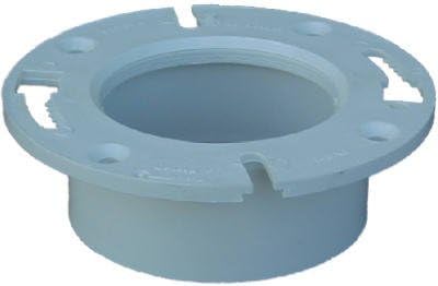Genova 75141 Closet Flange Hub End, 4 X 4, White
