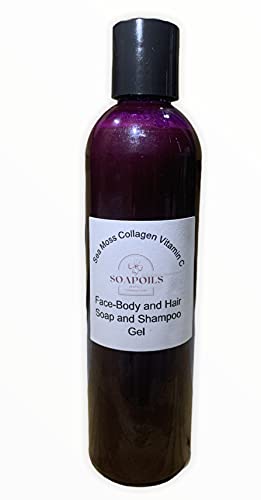 Sea Moss-Collagen-VitC Face/Body Soap and Shampoo Gel