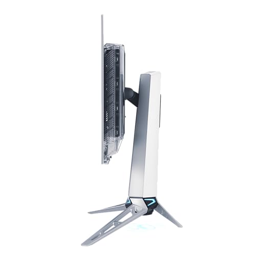 Image of ASUS ROG Swift OLED PG27AQWP-W, 26.5 inch (2560 x 1440), TrueBlack Glossy, Dual Mode (Refresh Rate from 540 Hz to 720 Hz), 0.02 ms (GTG), Compatible with G-SYNC, DisplayPort 2.1, Silver