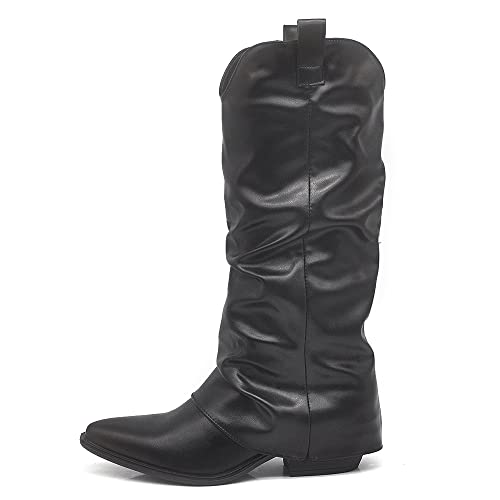 IF Fashion Schuhe Damenstiefel mit Keilabsatz Schnalle D7617, 410...