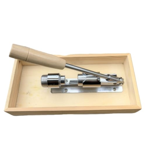 SIzlaho 機械式くるみ割り器、クルミ割りツール、無垢材ベース、ハードシェル割りツール、クルミナッツクラッカー、家庭用および業務用グルメツール (クルミ割り機 + ベース)