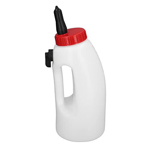 Bouteille pour veaux HEEPDD en PE avec tétine et grande capacité de 4 L