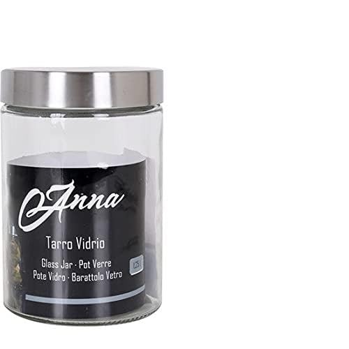 Anna - Glass Pot with Steel lid 1.25 litres