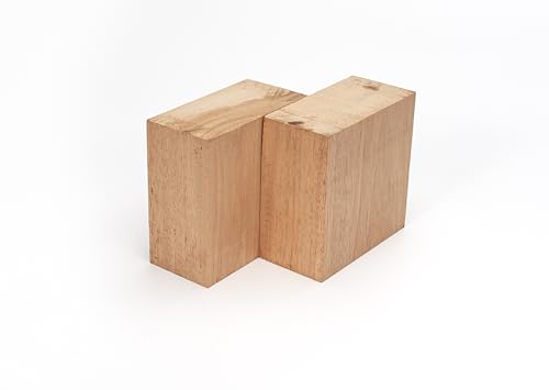 Exotic Wood Zone Wood Blanks for Bowls | Hardwood Bowl Blanks | Unfinished, Kiln-Dried, Sustainable Hardwood for Handcrafted Decorative Bowls & Functional Pieces (Fijian Mahogany, 7" x 7" x 2")