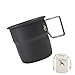 Ozeau Folding Coffee Cup Tourist Tableware Outdoor Mug Stainless Steel Teas Cup Picnics Utensils Kitchen Camping Drink Cups