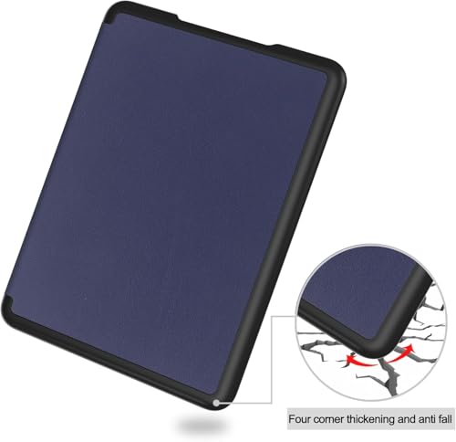 Image of ProElite Cover Case for Kindle Paperwhite 12th Gen 7 inch Case, Slim Smart Flip case Cover for Amazon Kindle Paperwhite 12th Generation 7 inch 2024, Dark Blue