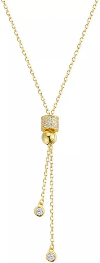 Tassel Zircon Bead Charm Pendent Necklace For Women Party Jewelry Choker Collar