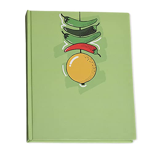 Image of PAPBOO Nimbu Mirchi - Nazar Battu Hardbound, Hardcover Notebook Diary, (22 X 17.5 cm, 80 GSM, 140 Single Ruled Pages) Journal, Gift
