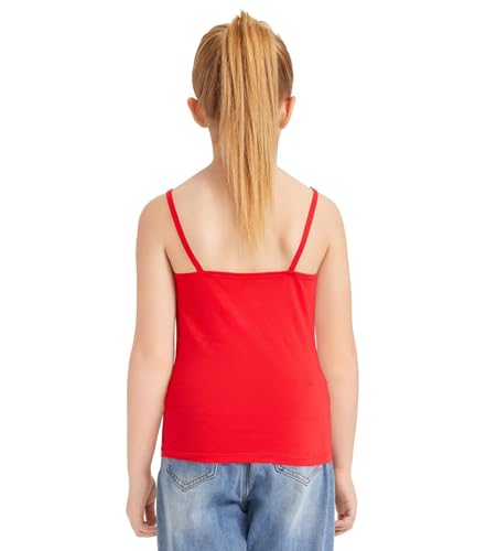 Image of Dreammonkey Girl's Full Sleeveless Camisole Tank Tops Kids Comfort Breathable Dance Tank Tops(Ages 2T-14Years)