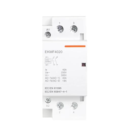 Contacteur modulaire 40A 2P 2NO pour rail Din domestique AC 220V