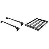 【セット買い】 カーメイト(Carmate) inno(イノー) ルーフキャリア 【ハイエース H16.8~ (H2##系) 標準ボディ 標準ルーフ 用】 【ベース&ラック セット】 【ラック寸法 118.5cm × 83cm 】 【最大積載量 53kg】 アルミ製エアロバー Tスロット アルミ製 パネル サビ に強い コンパクトサイズ 風切り音 軽減 XD202 + INT578BK