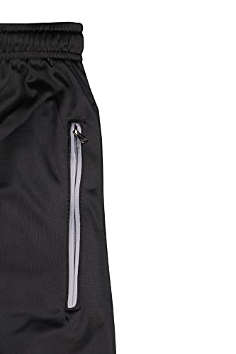 Men Classic Full Zip Track Jacket And Jogging Track Pant Active Wear Sports Tracksuit Set (Black, Xl) #TOP4