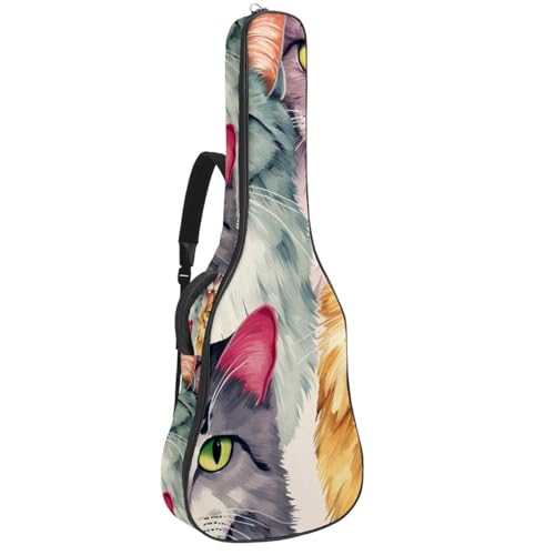 Sac pour guitare acoustique étanche à compartiments et protection renforcée