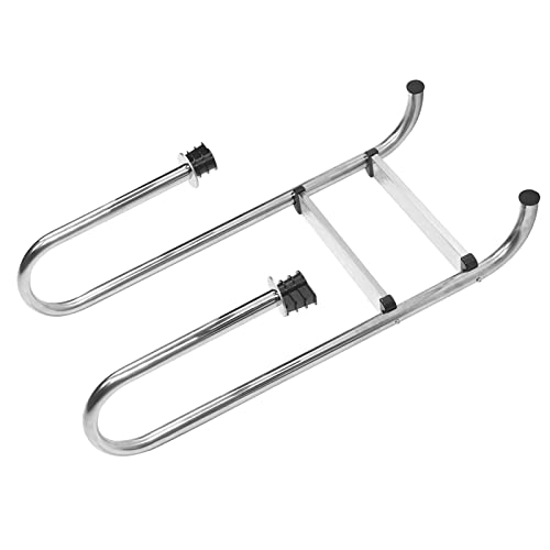 Escalera de piscina de acero inox. 2 peldaños antideslizante miniatura 1