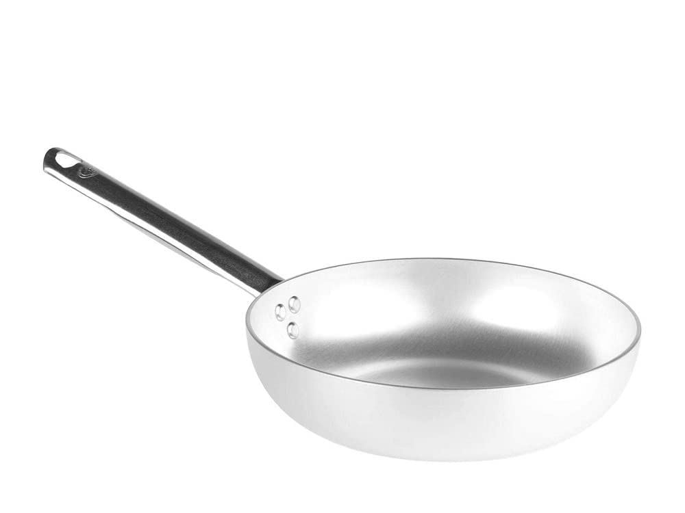 Pentole Agnelli ALMR1111WP32 Wok Radiante con Fondo Piano, Alluminio, 32 cm