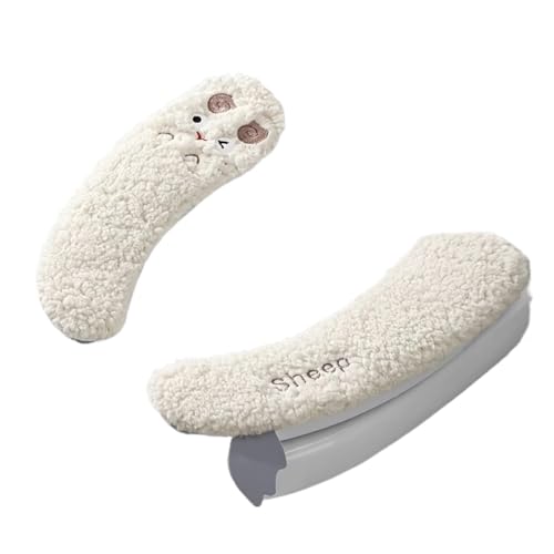 Funda De Asiento De Inodoro Estéril De Felpa Cálida Y Gruesa -1 Par, Adhesiva, Adecuada For Todas Las Estaciones, Material De Poliéster Lavable A Mano(8PCS)