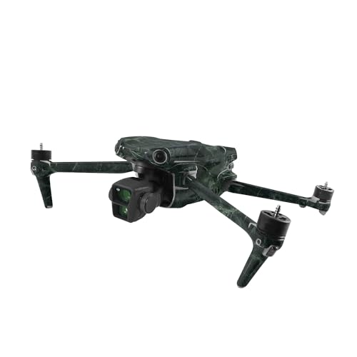 Image of MightySkins Skin Compatible with DJI Air 3 - Green Marble | Protective, Durable, and Unique Vinyl Decal wrap Cover | Easy to Apply, Remove, and Change Styles