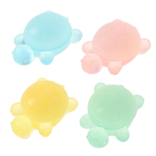 FOMIYES バオバオ リトルタートルソープ ベビーソープ 動物型 石鹸 エッセンシャルオイル使用 赤ちゃん 幼児用 お風呂 旅行 アウトドアに 4個入り