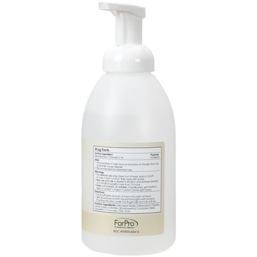 Image of ForPro Alcohol-Free Foaming Instant Hand Sanitizer, 20 Fl Oz (Pack of 6) - Moisturizing, Dye-Free Formula, Fragrance Free