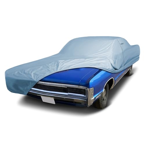 Image of iCarCover Premium Car Cover for 1965-1972 Plymouth Sport Fury Heavy Duty Waterproof All-Weather Automobiles Custom Fit Indoor Outdoor UV Snow Protection Covers with Straps and Bag