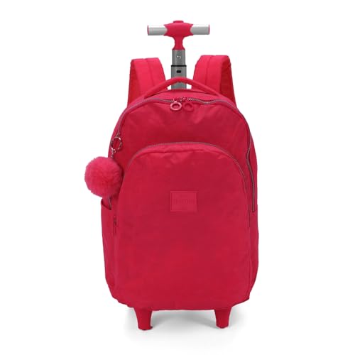 Mochila Com Rodinha Up4You Crinkle G Pink 107124
