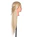 Mannequin Head, Beauty Star 24 Inch Creamy-White Long Hair Styling Training Head Manikin Cosmetology Doll Head with Clamp Stand and Accessories (Suitable for Straightening, Curling, Perming)