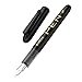 EYEYE Disposable Fountain Pens Fine Point, 4 Black 4 Blue Fountain Pens or Writing, Stainless Steel Nib, Smooth Writing for Journaling, Drafting, Sketching, Doodling & Office Supplies