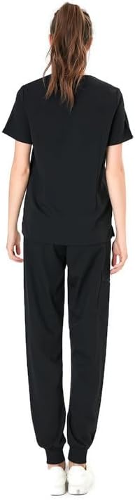 Premium Women's V-Neck Short Sleeve Scrub Top - Image 4