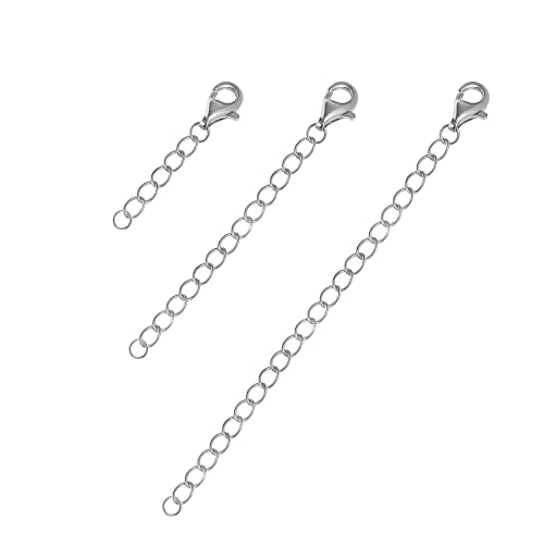 Meissa 925 Sterling Silver Necklace Extenders for Women, 1