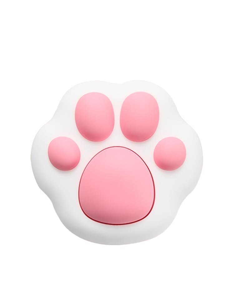 Wireless PC Power Button, Cute Cat Paw Design, PVC Silicone Material, Pink Desktop Switch with PCIE Connection, Not Compatible with Laptops (Cat Paw, Black)