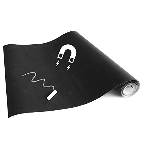 papier peint magnétique ardoise noir 53 x 300 cm - ESTAhome