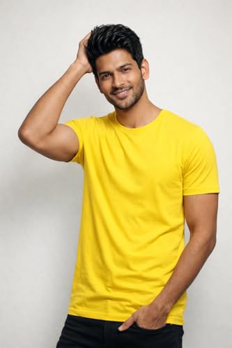 Image of Men's Round Neck Half Sleeve T-Shirt | Soft & Breathable Casual T-Shirt | Comfortable Regular Fit Stylish Tshirt