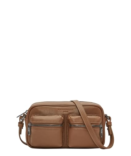 LIEBESKIND BERLIN Leder Umhängetasche Jil Crossbody Bag Sepia hellbraun