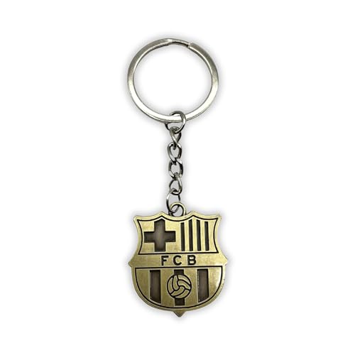 ZONREX Llavero Metálico de Lujo Barsa | Llavero Edición Aficionado | Diseño Elegante en Dorado con Emblema Barsa