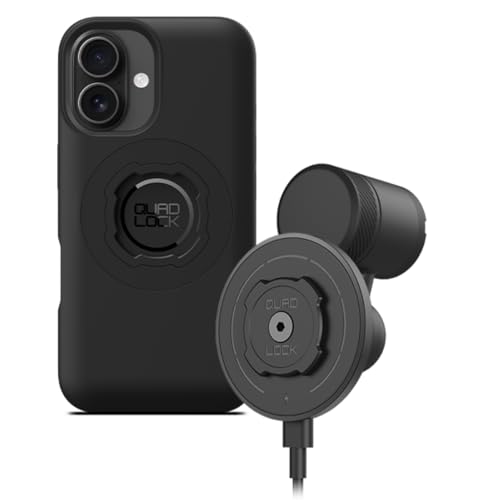 Quad Lock Uchwyt na telefon samochodowy na kratkę nawiewu z głowicą ładowarki bezprzewodowej MAG V2 i etui MAG na iPhone 16