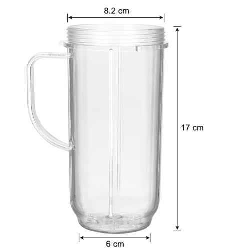 2 Pack for Magic Bullet Blender Cups, Magic Bullet 1001 Mixer Food Processor Replacement Parts Mug 650ml