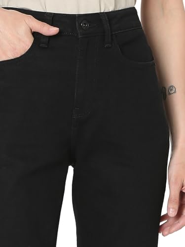 Image of VERO MODA Women Straight Fit High-Rise Clean Look Stretchable Jeans