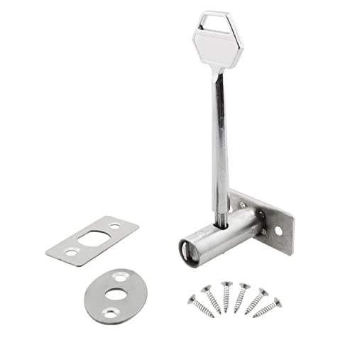 HJGarden Porta corta-fogo de aço inoxidável com chave e parafuso,...