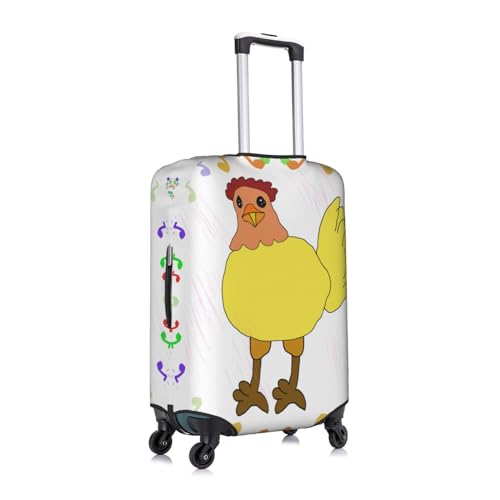 Large Suitcase cover â€“ The Perfect Luggage Set Zipper Protector, Personalized Design Logo, Ideal for Business Trip singing hen3