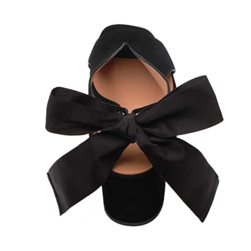 YDN Women V Cut Sandals Back Lace Up Block Mid Heels Open Square Toe Dress Shoes Wedding Club Size 4-16 US3