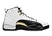 Nike Jordan Mens Air Jordan 12 Retro CT8013 170 Royalty Taxi - Size 10, White/Black-metallic Gold