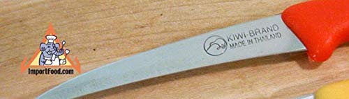 Kiwi Kom Kom ナイフ フルーツカービング レッドハンドル 果物や野菜用 タイカーバーツール 3個パック