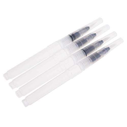 4 pinceles de pintura portátiles para acuarela, pincel mediano